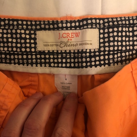J. Crew Orange Shorts - Picture 3 of 4